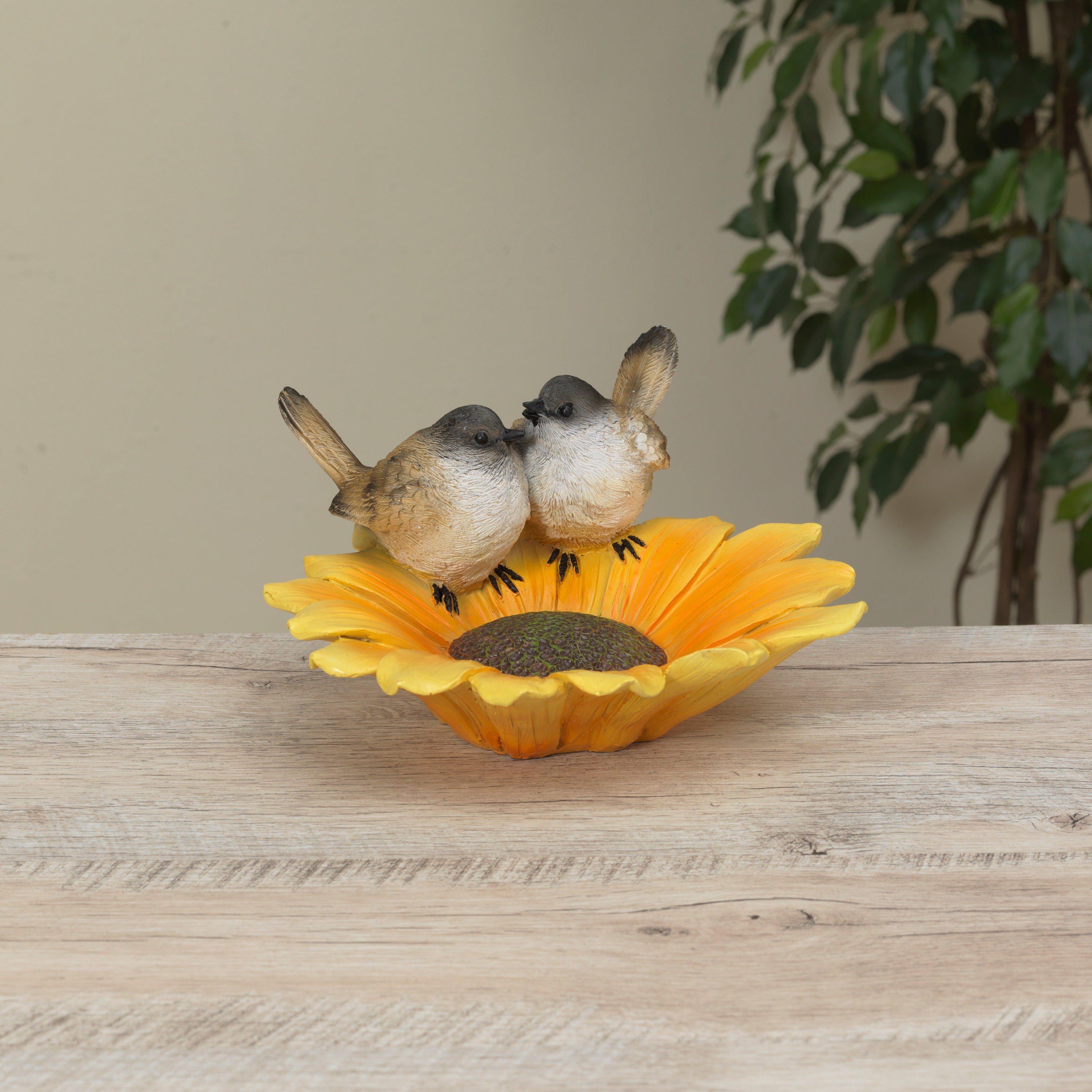 8.4 in. Resin Sunflower Bird Feeder